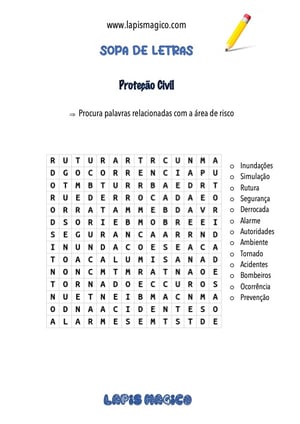 Proteção civil, ficha pdf nº1