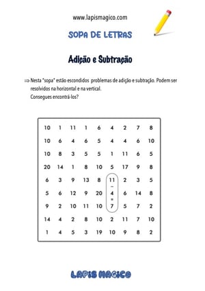 Cálculos matemáticos, ficha pdf nº2