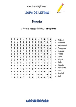 Desportos, ficha pdf nº1