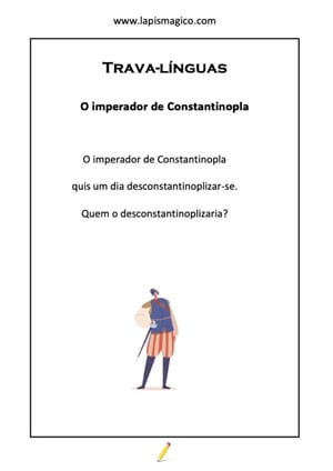 O imperador de Constantinopla, ficha pdf nº1