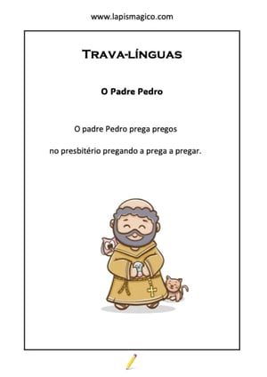 O padre Pedro, ficha pdf nº1