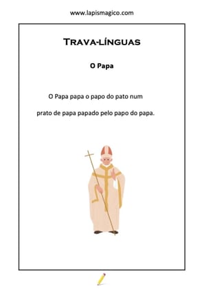 O Papa papa, ficha pdf nº1