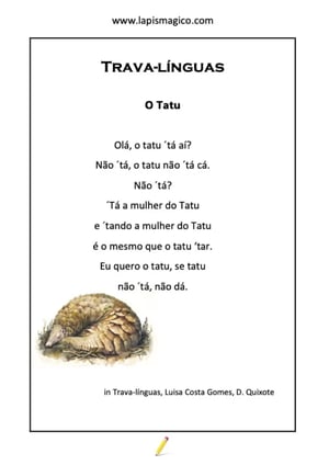 Tatu, ficha pdf nº1
