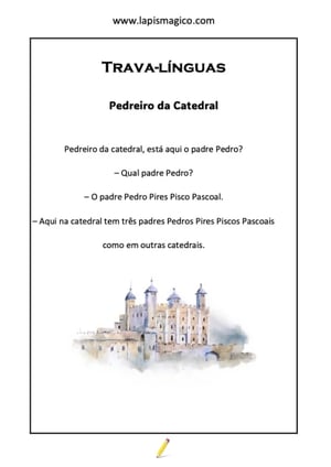 Pedreiro da catedral, ficha pdf nº1