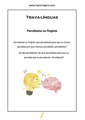 Percebeste ou fingiste, ficha pdf nº1