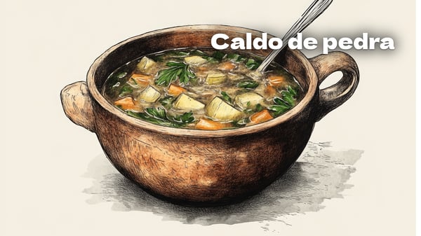 O Caldo de Pedra, conto tradicional português
