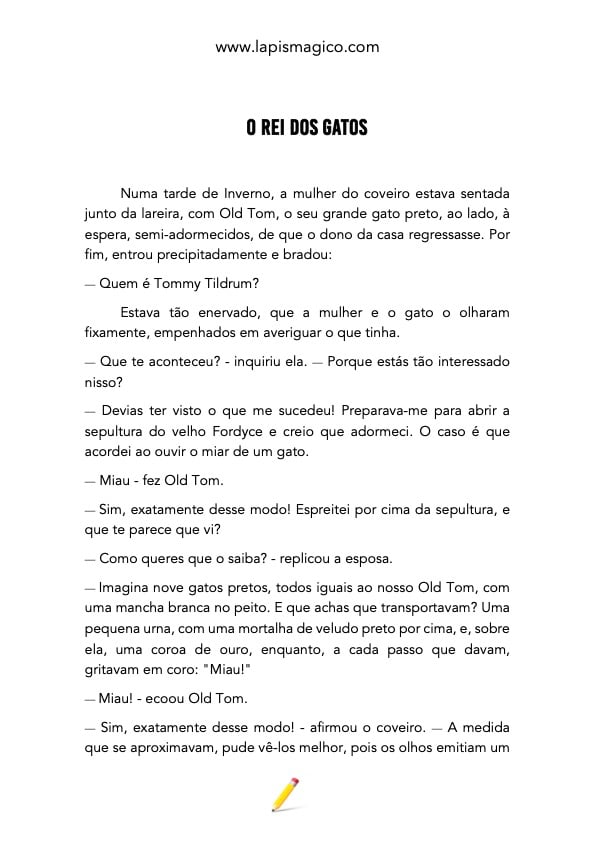 O rei dos gatos, conto tradicional irlandês