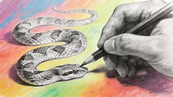 Aprende a desenhar cobras