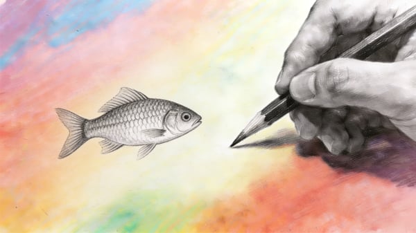 Aprende a desenhar  peixes