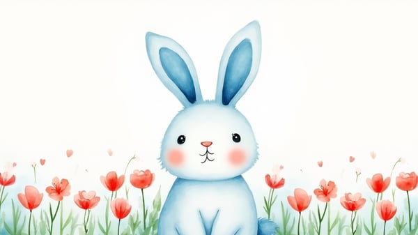 O coelhinho de orelhas azuis - texto adaptado