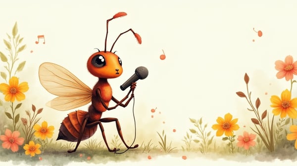 A formiga que queria cantar, uma história