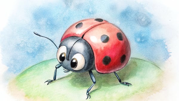 A Joaninha Espertalhona, história com um sapo comilão