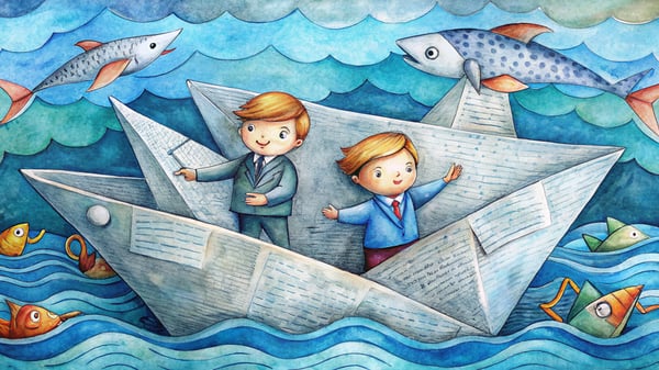 Pesca Valiosa, história infantil com dois amigos