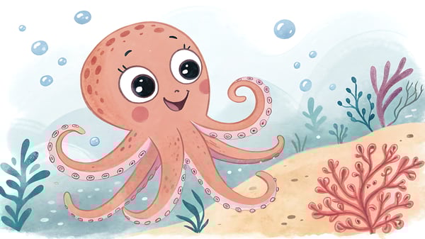 O Polvo Laranjinha, uma história inédita do fundo do mar