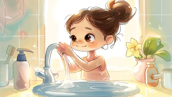 Mãozinhas bem lavadas, Porta-te bem! Poema infantil de José Jorge Letria.