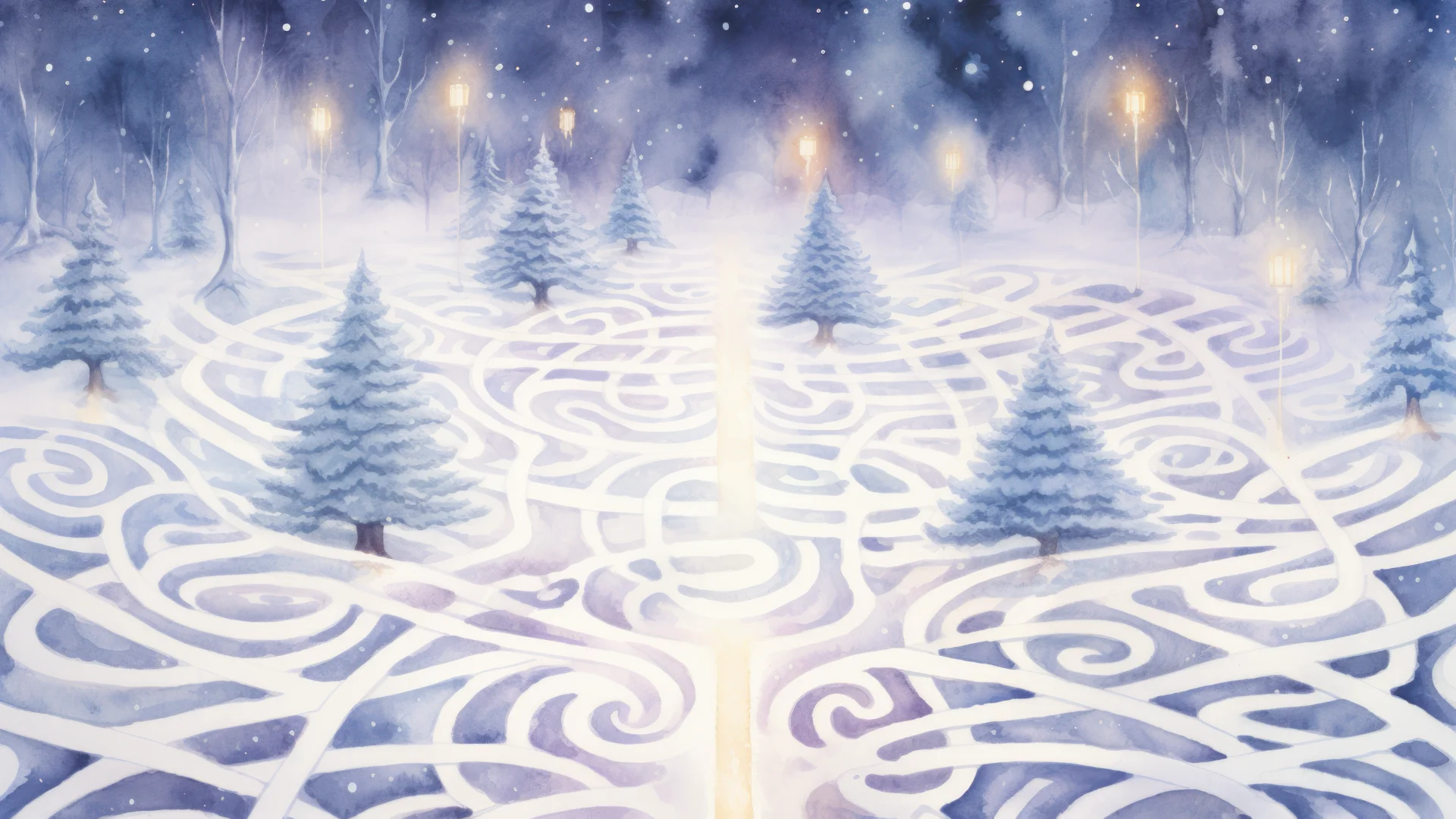 Labirinto de Natal para crianças