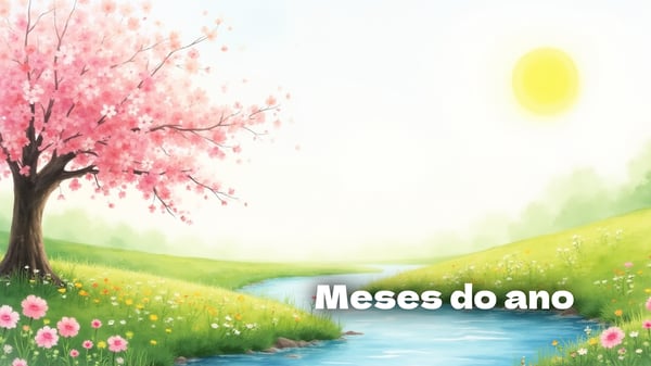 Dias dos meses do ano, lengalenga para contar às crianças