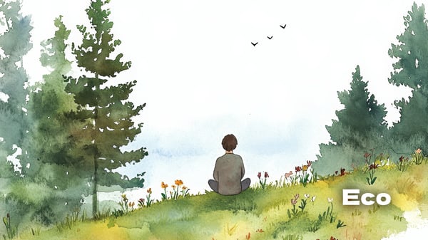 Eco, lengalenga simples para contar às crianças