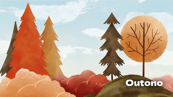 Outono, lengalenga da estação do ano