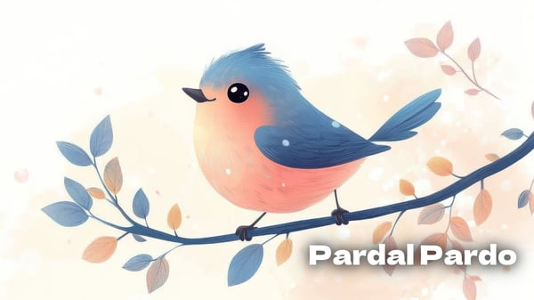 Pardal pardo, lengalenga simples para crianças