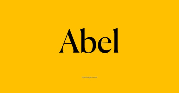 Nome Abel, ficha divertida com pontilhado para crianças