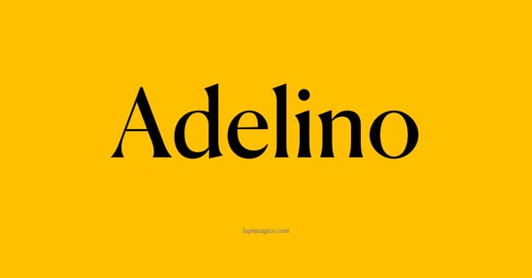 Nome Adelino, ficha divertida com pontilhado para crianças