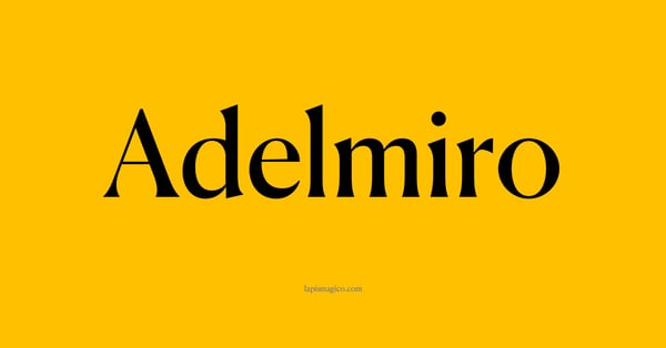 Nome Adelmiro, ficha divertida com pontilhado para crianças