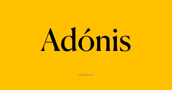 Nome Adónis, ficha divertida com pontilhado para crianças