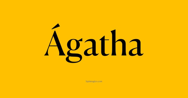 Nome Ágatha, ficha divertida com pontilhado para crianças
