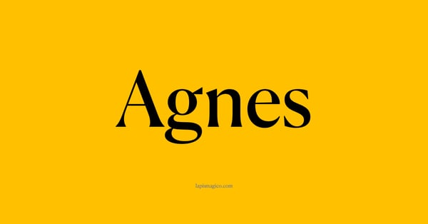 Nome Agnes, ficha divertida com pontilhado para crianças