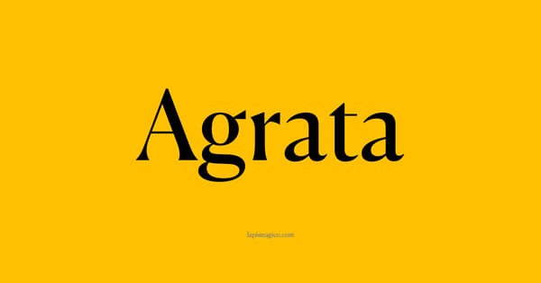 Nome Agrata, ficha divertida com pontilhado para crianças