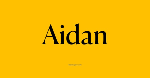 Nome Aidan, ficha divertida com pontilhado para crianças