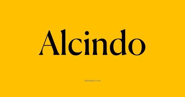 Nome Alcindo, ficha divertida com pontilhado para crianças