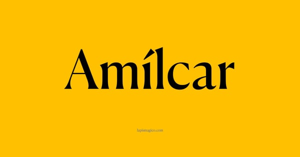 Nome Amílcar, ficha divertida com pontilhado para crianças