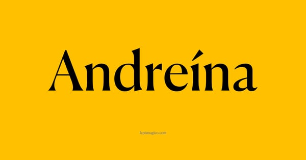 Nome Andreína, ficha divertida com pontilhado para crianças