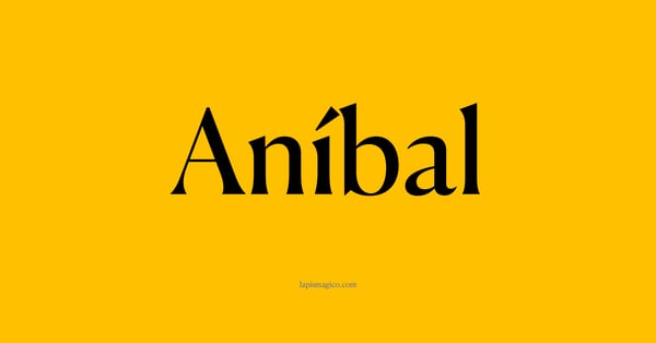 Nome Aníbal, ficha divertida com pontilhado para crianças