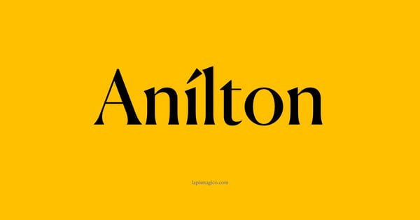 Nome Anílton, ficha divertida com pontilhado para crianças