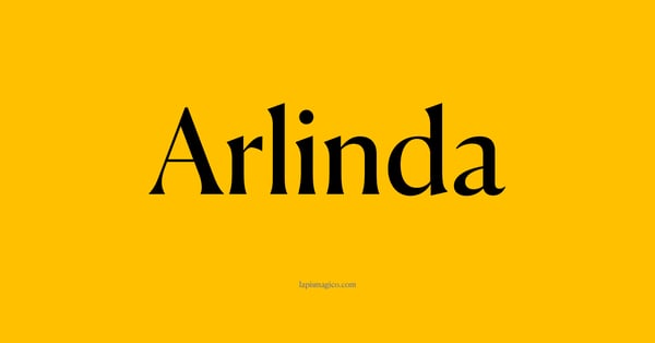 Nome Arlinda, ficha divertida com pontilhado para crianças