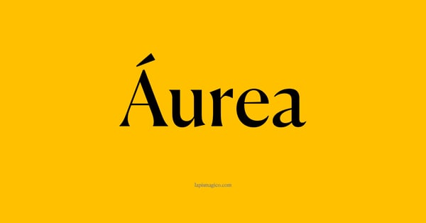 Nome Áurea, ficha divertida com pontilhado para crianças