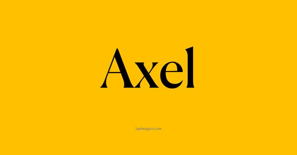 Nome Axel, ficha divertida com pontilhado para crianças