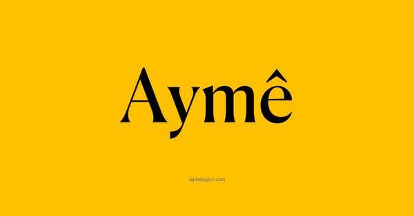 Nome Aymê, ficha divertida com pontilhado para crianças