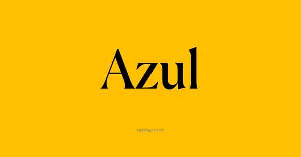 Nome Azul, ficha divertida com pontilhado para crianças