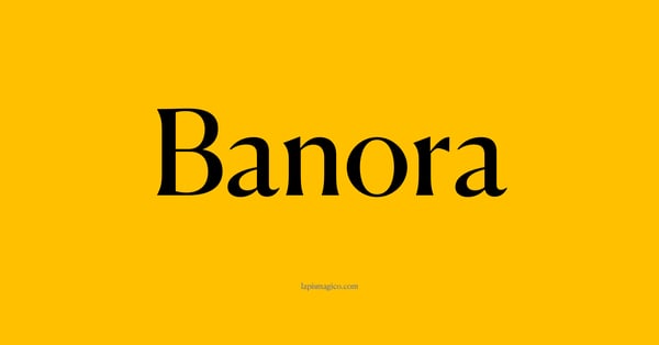 Nome Banora, ficha divertida com pontilhado para crianças