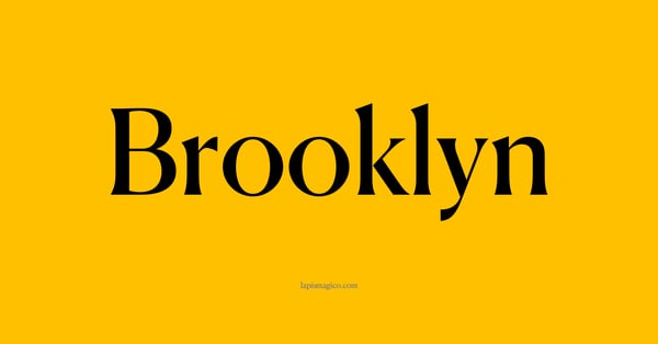 Nome Brooklyn, ficha divertida com pontilhado para crianças