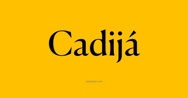 Nome Cadijá, ficha divertida com pontilhado para crianças