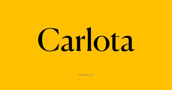 Nome Carlota, ficha divertida com pontilhado para crianças