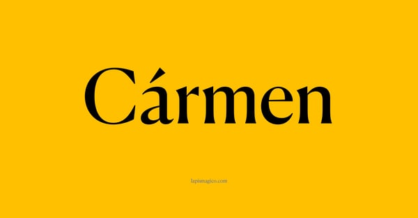 Nome Cármen, ficha divertida com pontilhado para crianças