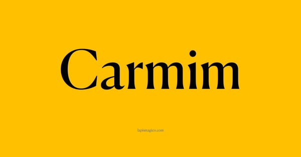 Nome Carmim, ficha divertida com pontilhado para crianças