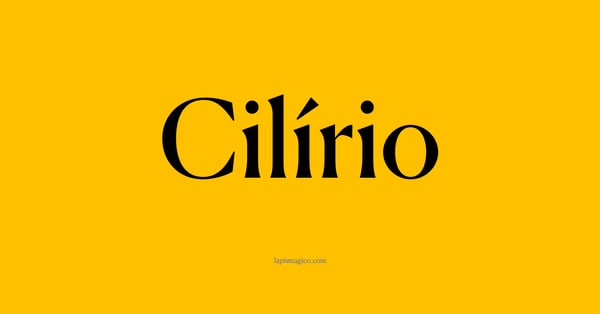 Nome Cilírio, ficha divertida com pontilhado para crianças