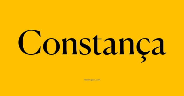 Nome Constança, ficha divertida com pontilhado para crianças